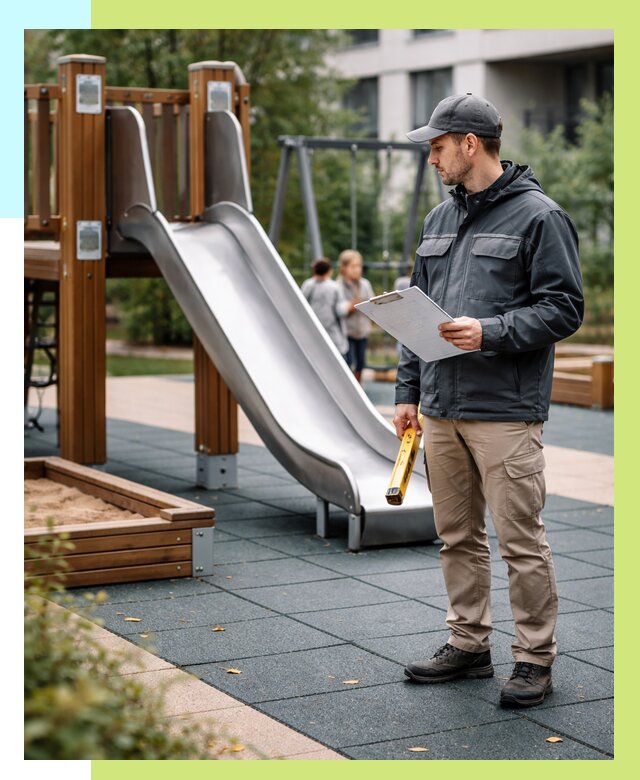 Сертификация детских площадок в Черняховске от 26200 р. | Алешин-Чрх