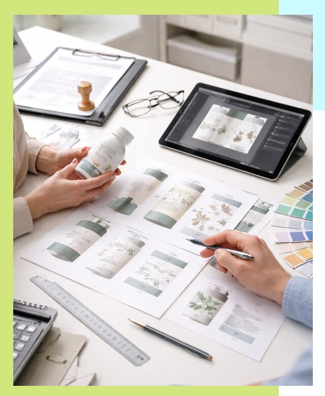 Профессиональная разработка дизайна и текста этикетки продукции в Черняховске