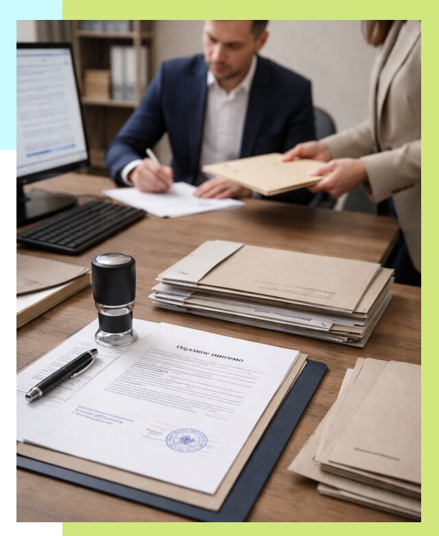 Отказное письмо для таможни в Черняховске от 3144 р, Алешин-Чрх