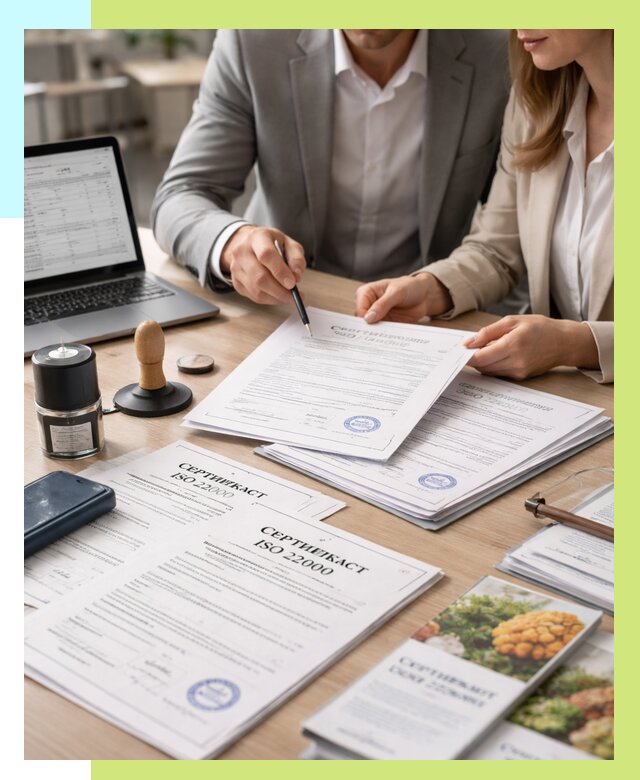 Сертификат ISO 22000 в Черняховске от 41920 р. под ключ | Алешин-Чрх