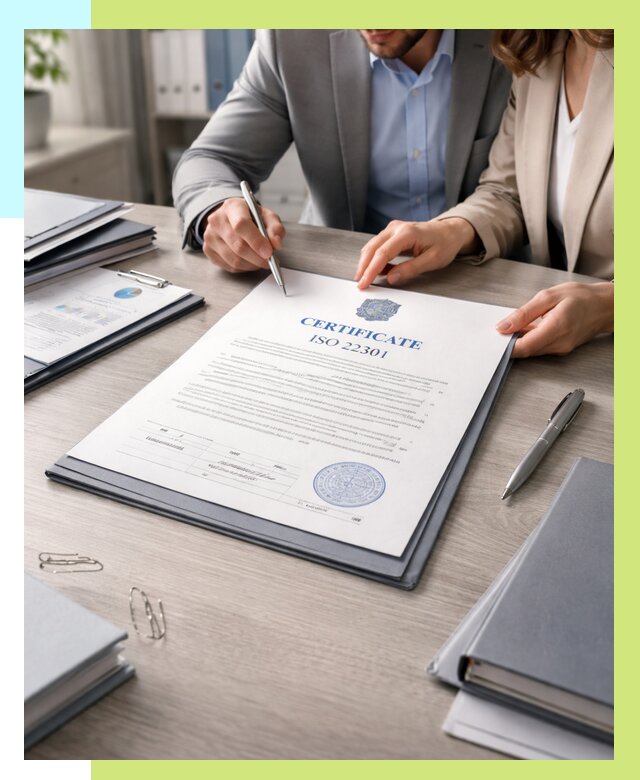 Сертификат ISO 22301 в Черняховске от 47160 р. | Алешин-Чрх срочно